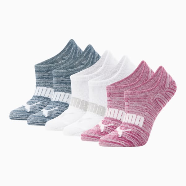 Women's Non-Terry Sneaker-Cut Socks [6-Pack], NAVY